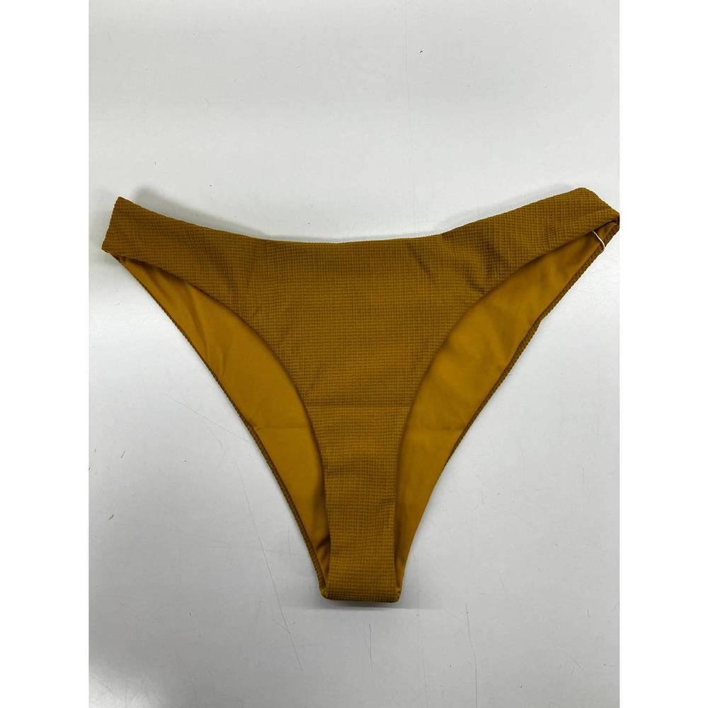 NEW PHIE COLLECTIVE women's natura maritza cheeky bikini bottom in mustard